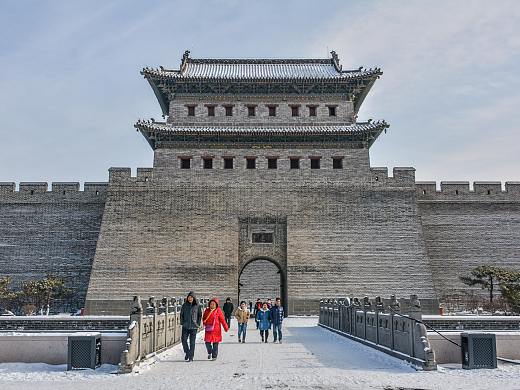 雪后的大同古城墙