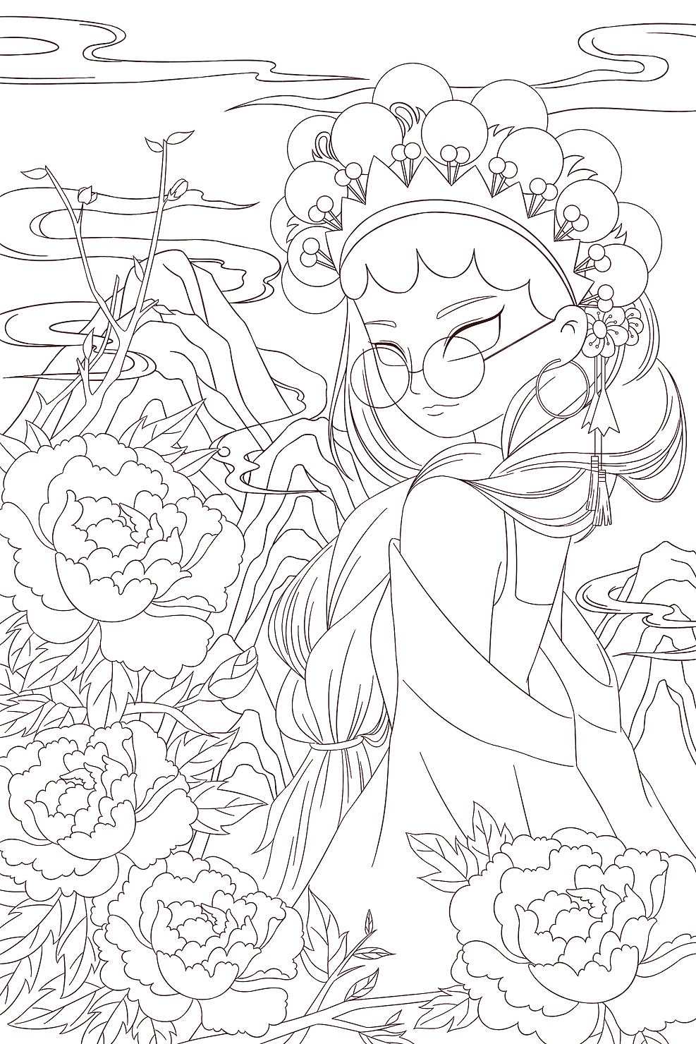 中国风戏曲京剧国潮女孩