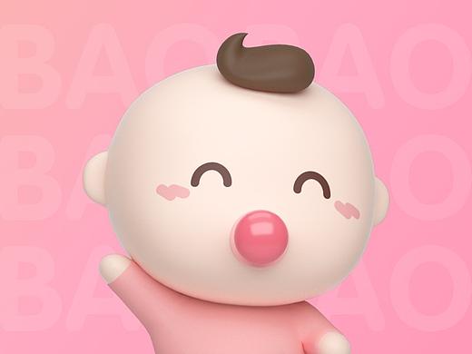 宝宝知道品牌3D形象系列