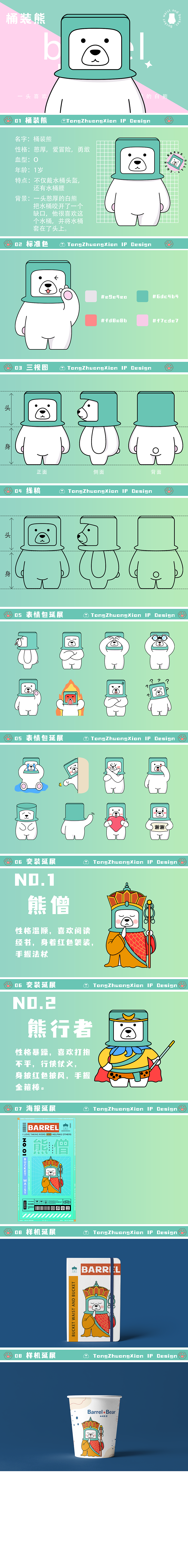 桶装熊（图ZMzA5MDMxODQ0） - IP形象 - 站酷设计师小窝学设计原创素材 - 站酷ZCOOL