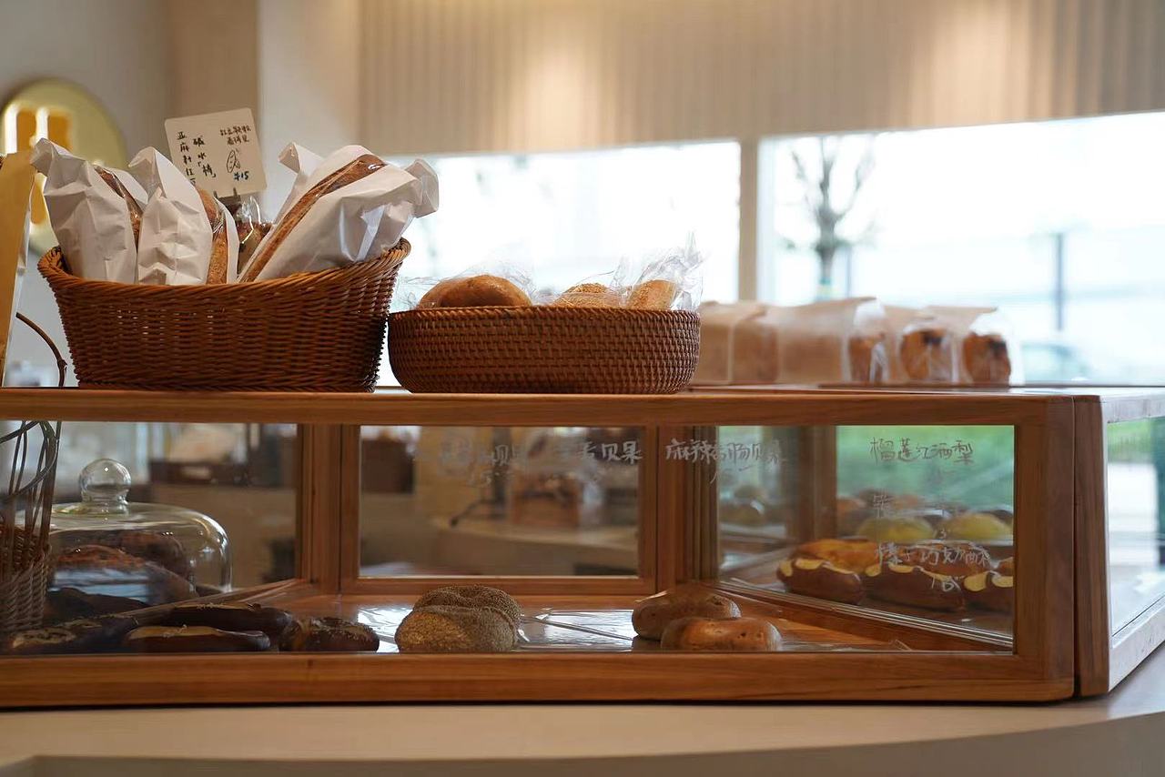 樱桃木面包展示柜