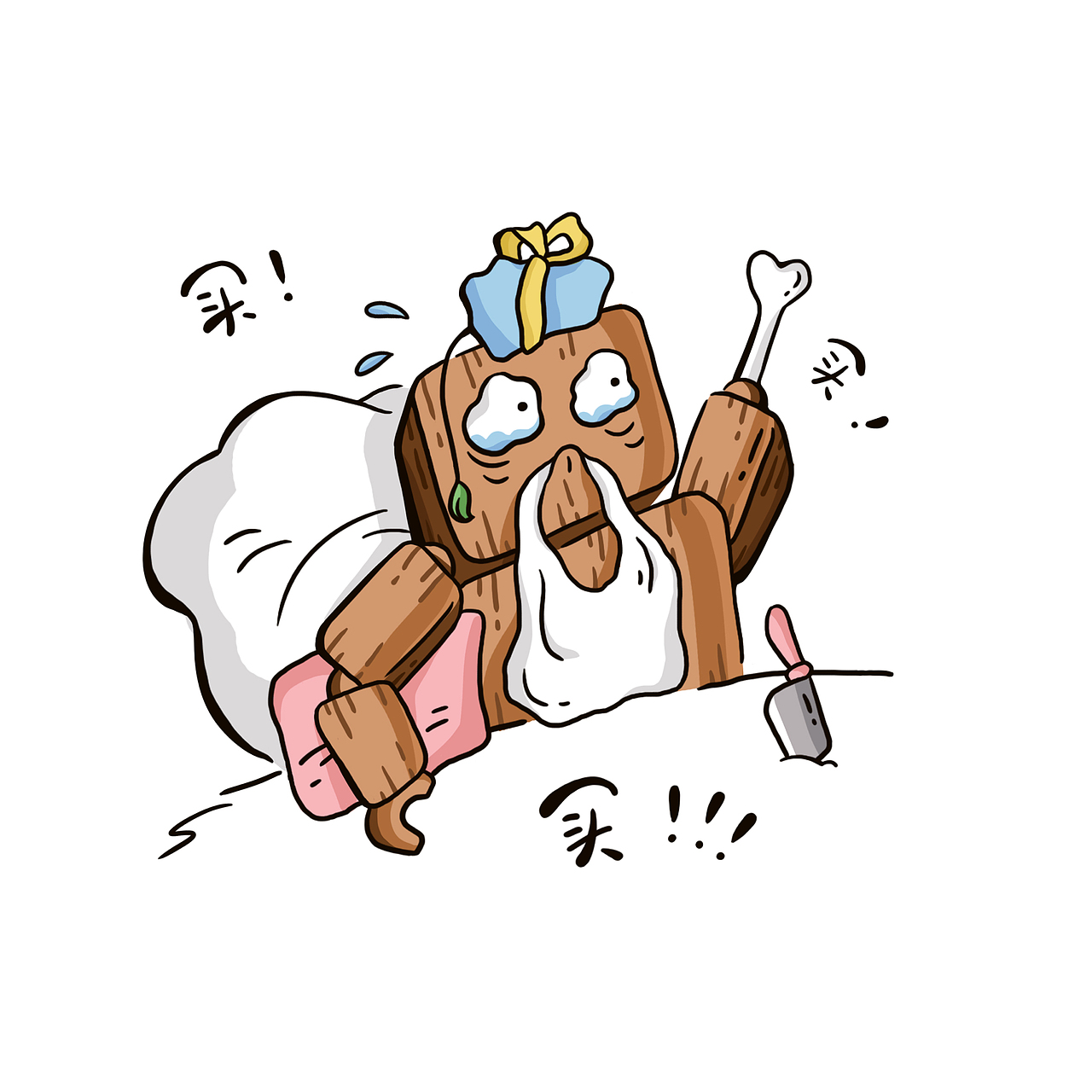 静态微信表情包设计-玩个木头（图ZMTYyNjQwOTky） - IP形象 - 站酷设计师想吃鸡排原创素材 - 站酷ZCOOL