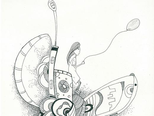 手绘创意插画