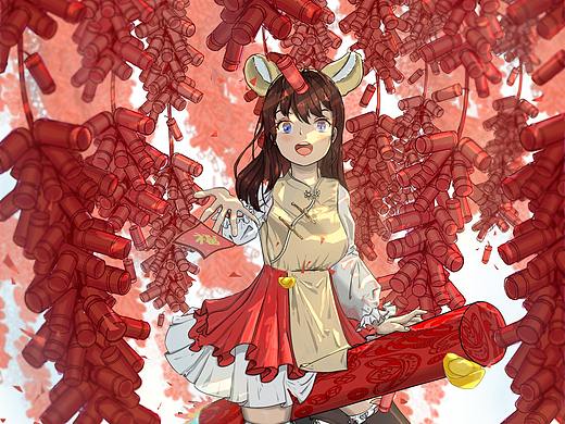 近期节日插画——圣诞节/虎年贺图