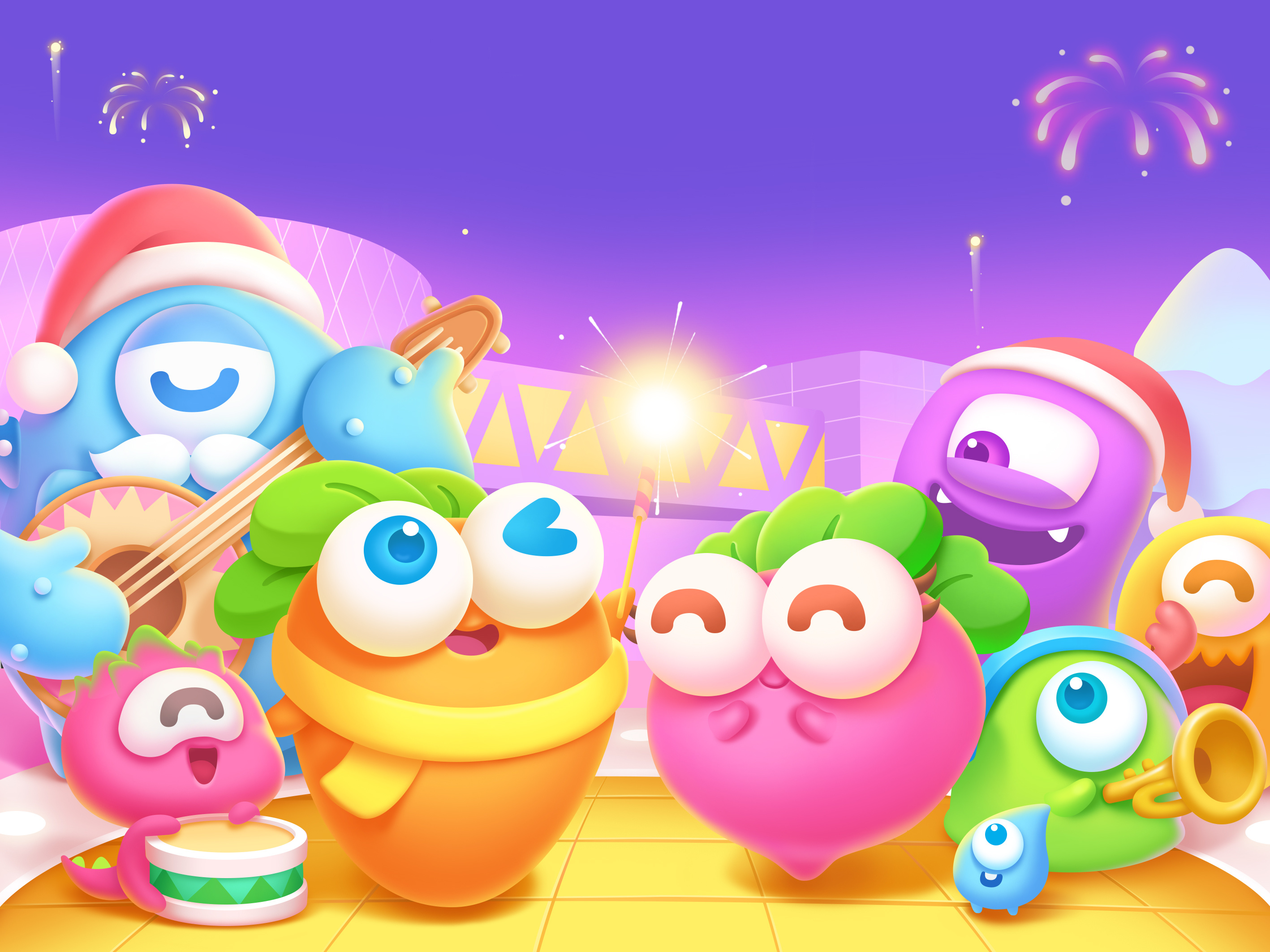 部分《保卫萝卜3》项目工作图