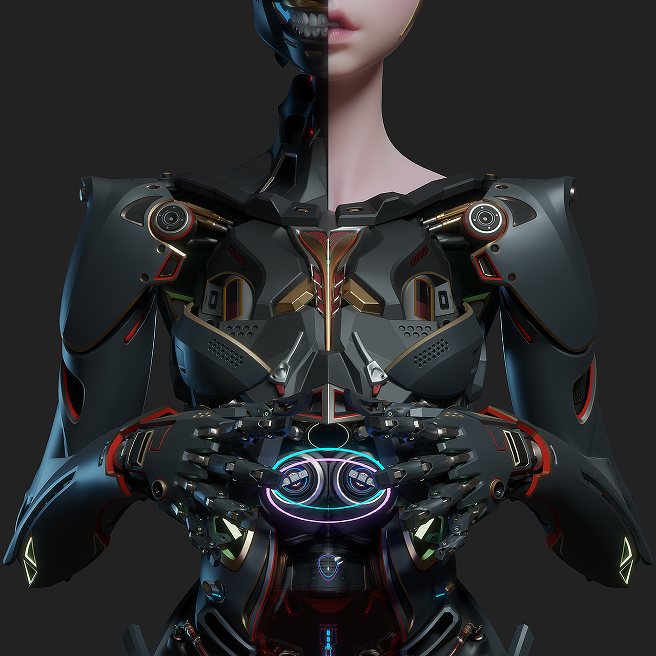 Girl Blender Hard surface（图ZMjUzMzA2MDA4） - 人物/生物 - 站酷设计师FHNT原创素材 - 站酷ZCOOL