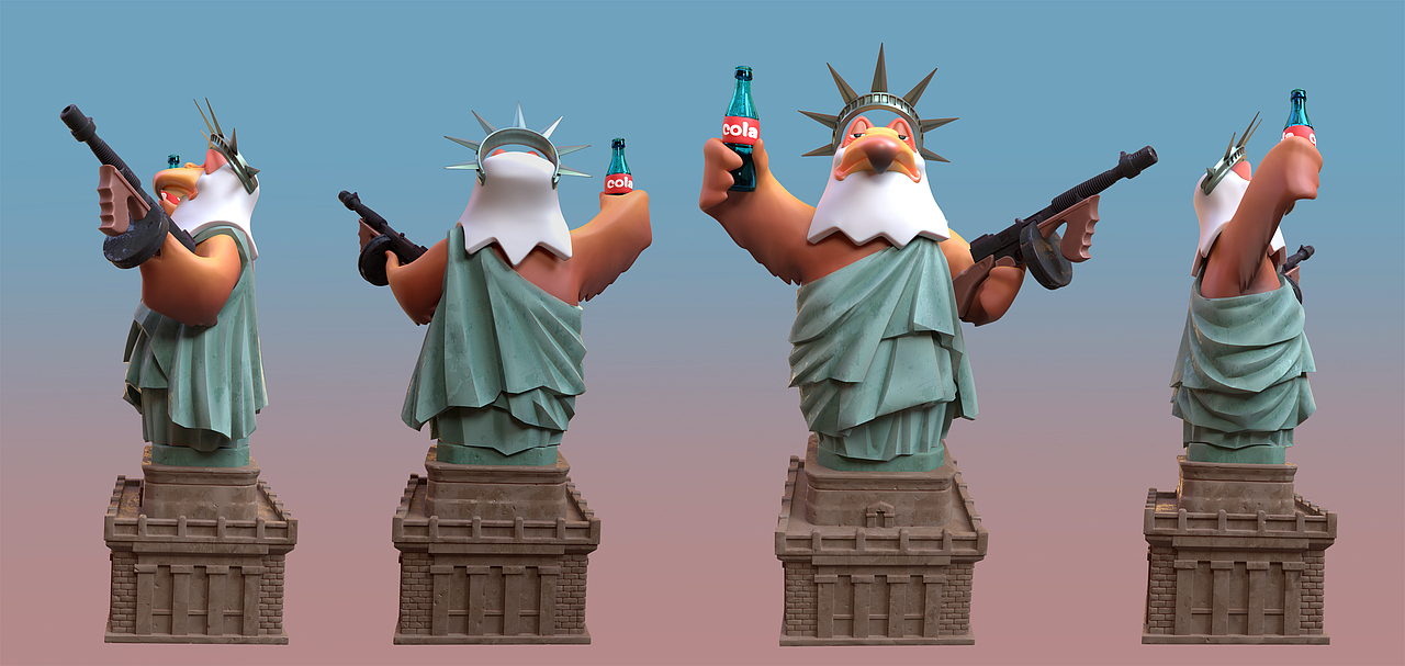 美式自由（图ZMjcwNzk0MDQw） - 手办/模玩 - 站酷设计师原型师闪电原创素材 - 站酷ZCOOL