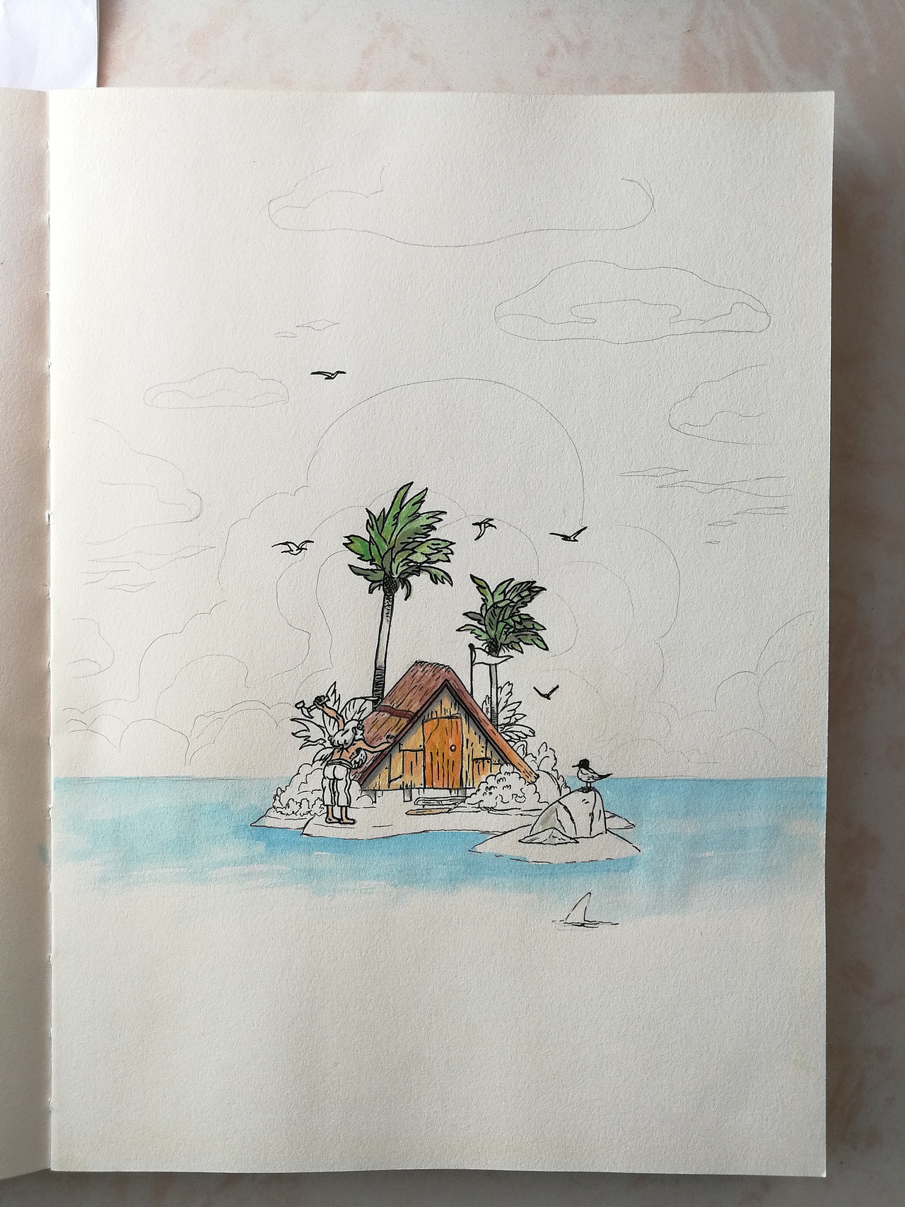 白老头漂流记（图ZMTI4ODE0ODky） - 创作习作 - 站酷设计师xuchaojie原创素材 - 站酷ZCOOL