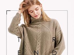 羊绒女装详情页