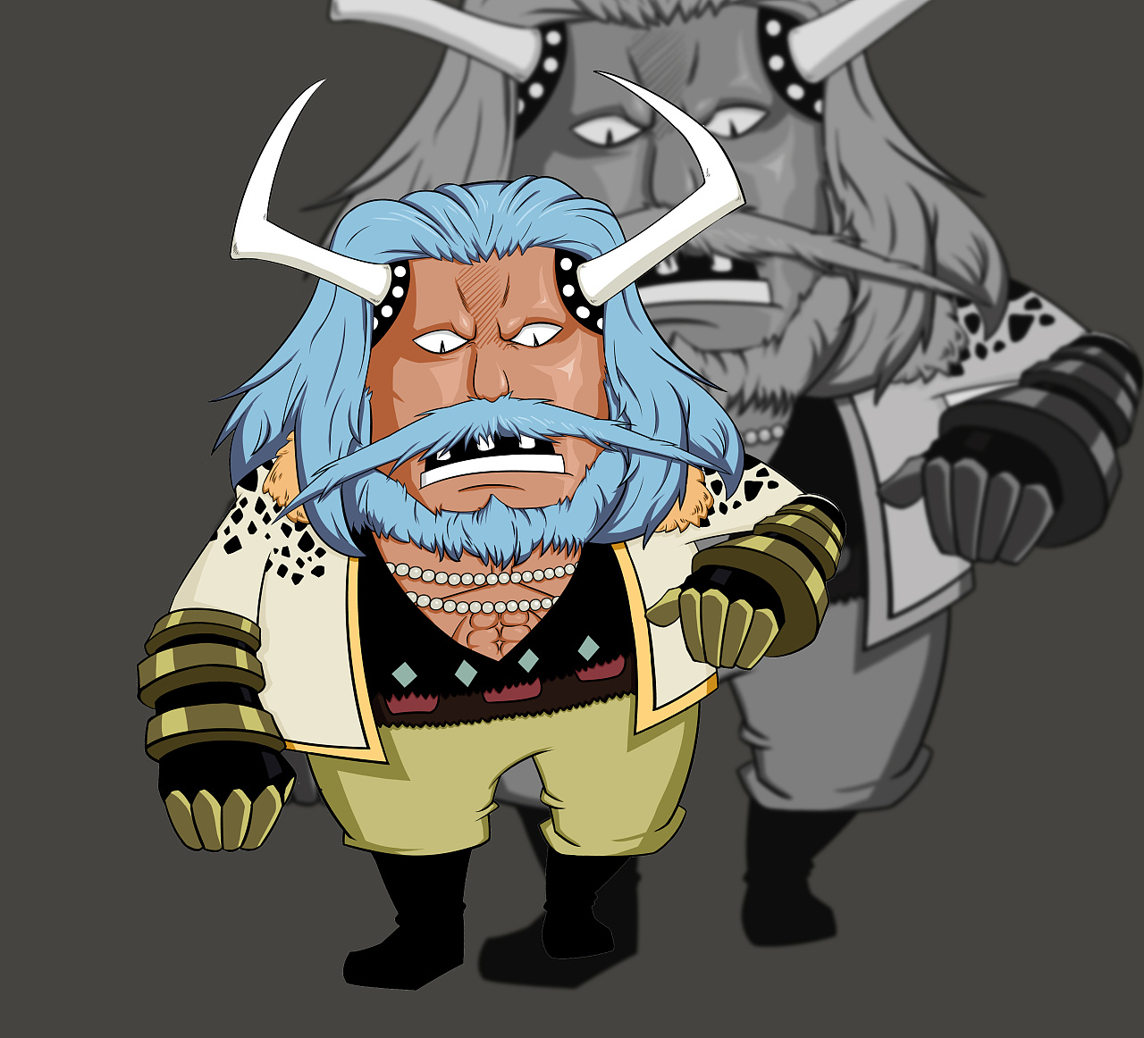 海贼王 黑胡子海贼团|插画|创作习作|阿鸡015