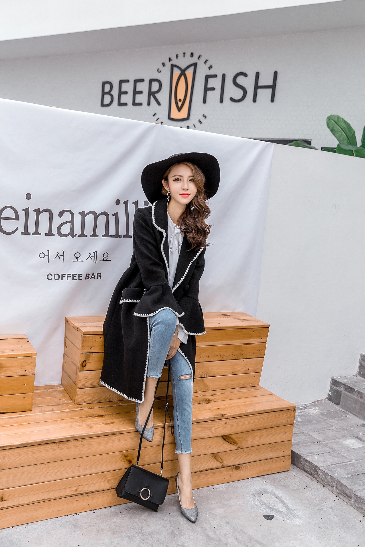 电商网店女装模特拍照拍图女装街拍 网红女装爆款拍摄