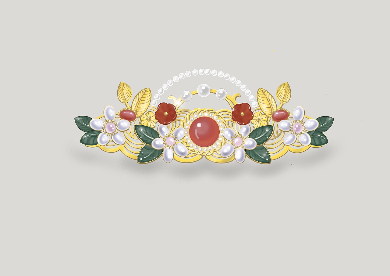 古风发冠原创设计