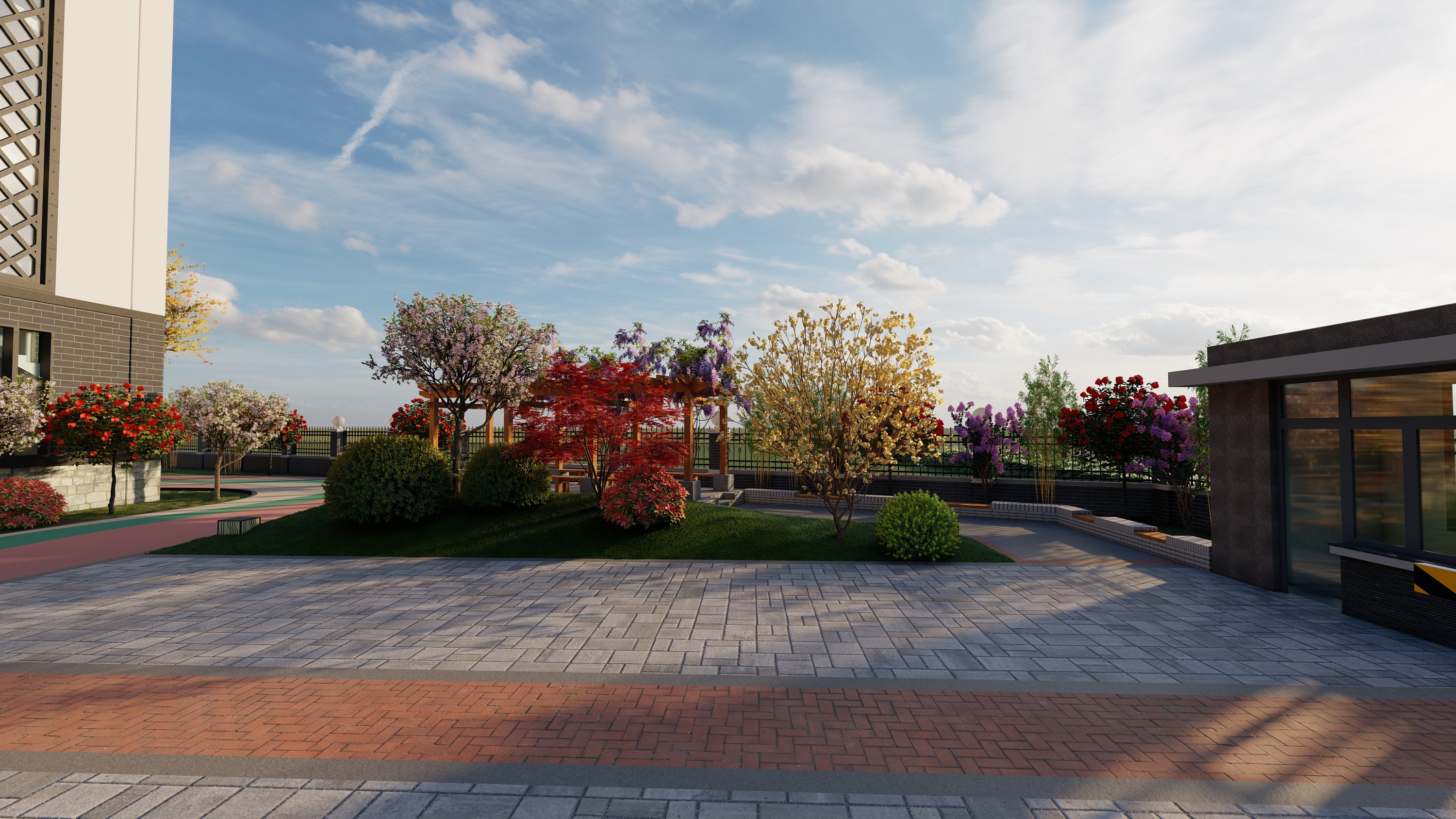 乡村广场|空间|景观设计|子懿香香 - 原创作品 - 站酷 (zcool)