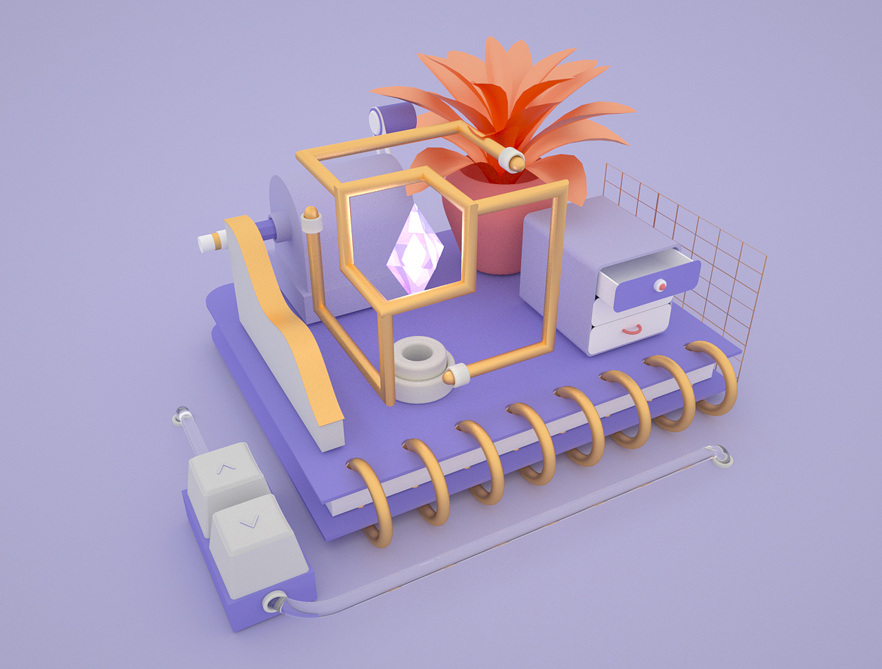 C4D书本小场景（图ZMTg4Nzk5NDA0） - 场景 - 站酷设计师吖吖有点黑原创素材 - 站酷ZCOOL