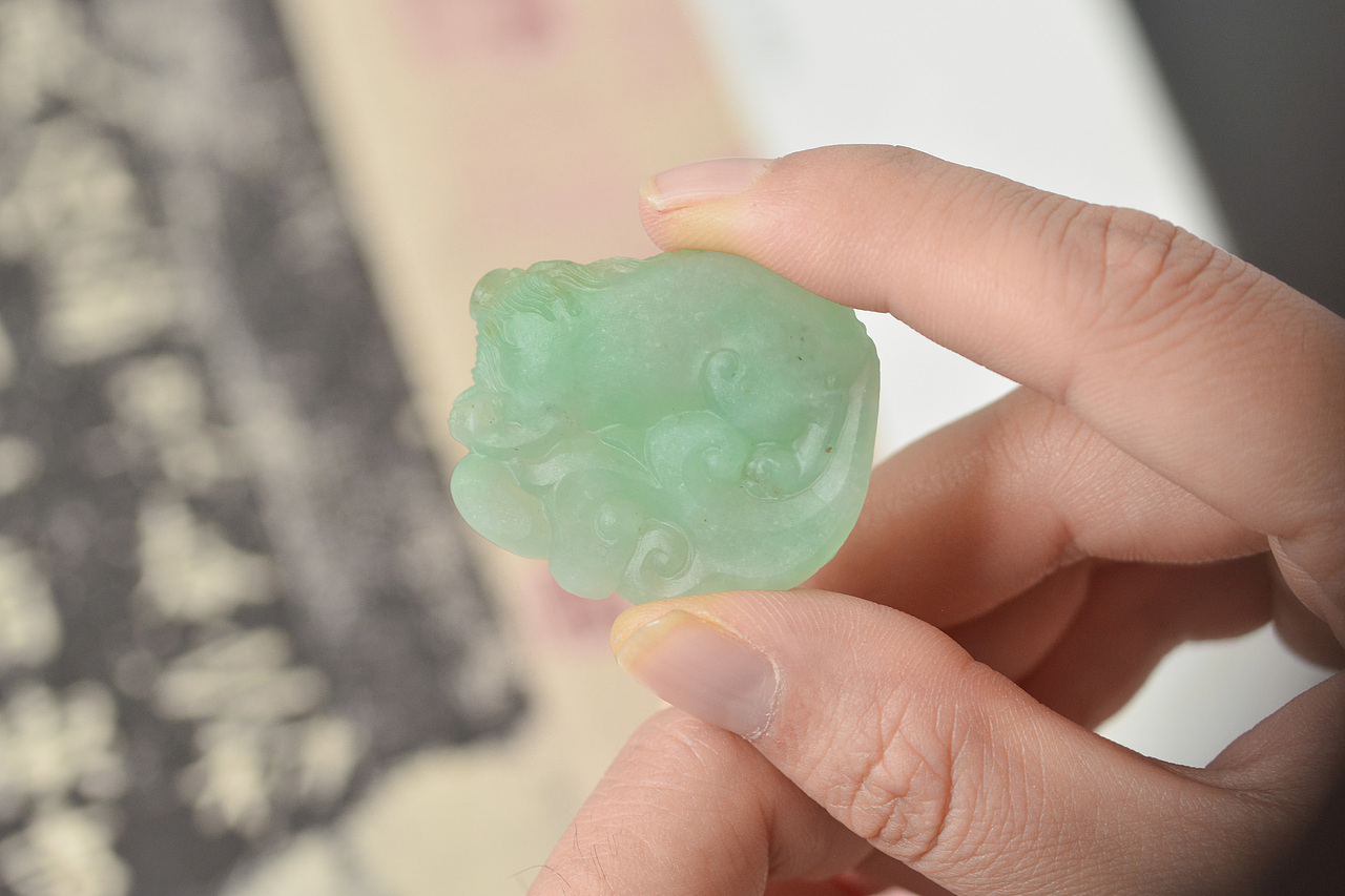 设计师作品|瑞兽翡翠吊坠