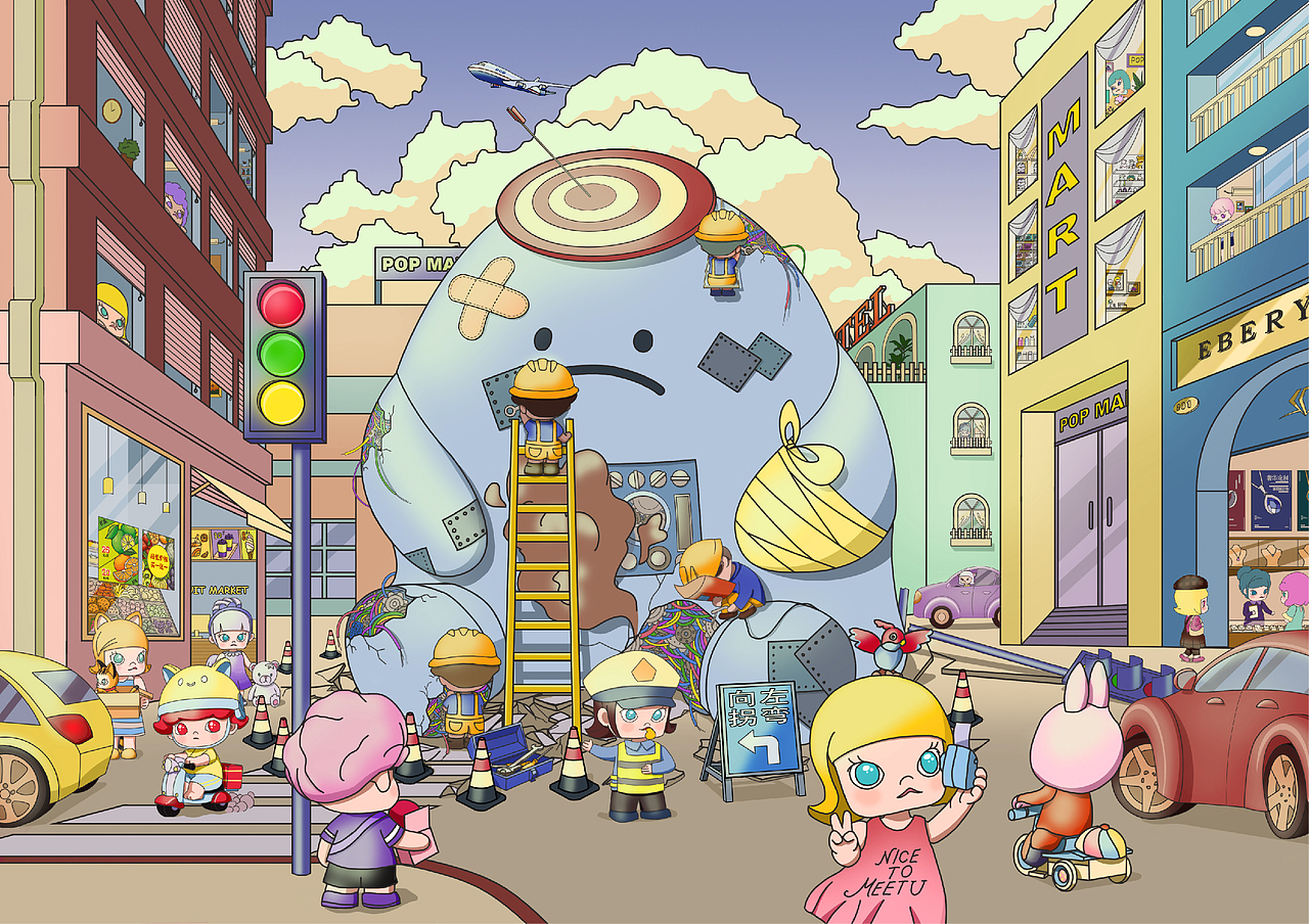 泡泡马特的城市（图ZMjcyODkxODU2） - 创作习作 - 站酷设计师AnnieLeeee原创素材 - 站酷ZCOOL