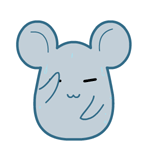 翔通动漫原创表情---黑眼鼠