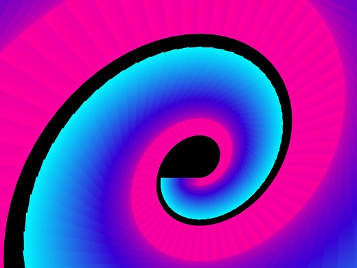 ai旋转变换混合效果科技背景手机壁纸ifengfu