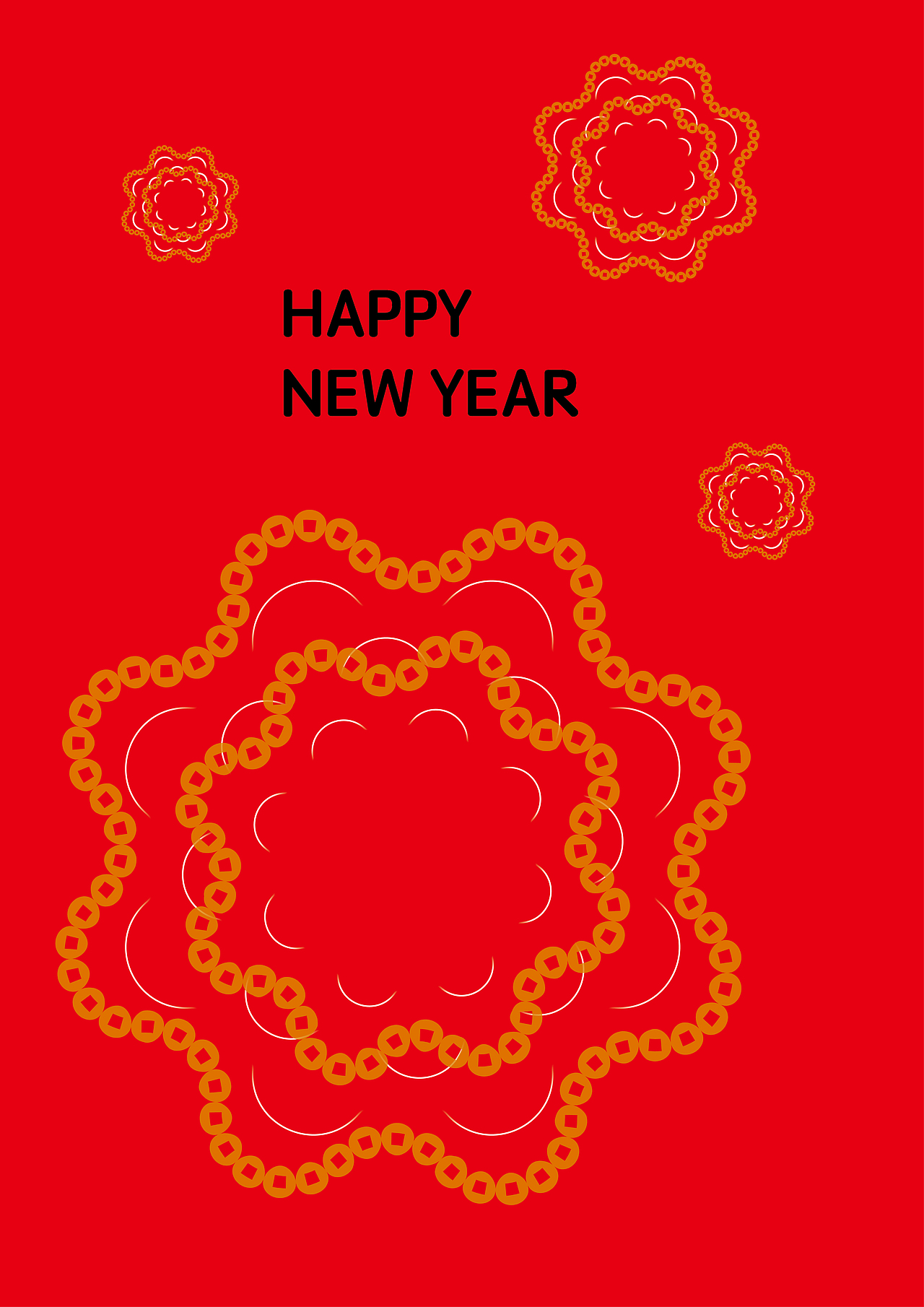 新年圣诞贺卡花纹