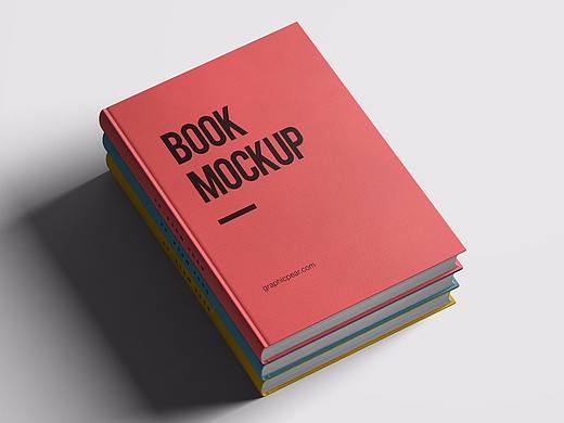 书展示模板 Book Mockup PSD-www.sj55.cn