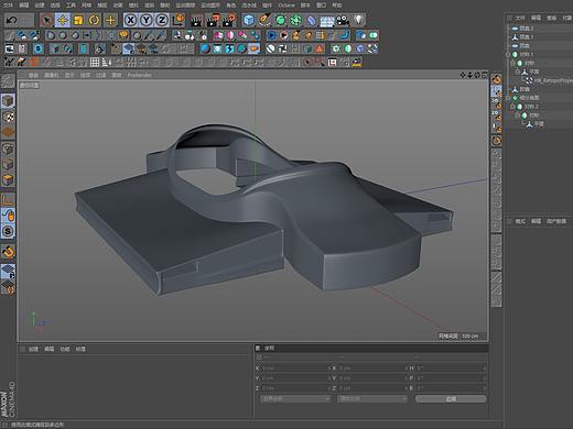 C4D拖把零部件建模练习