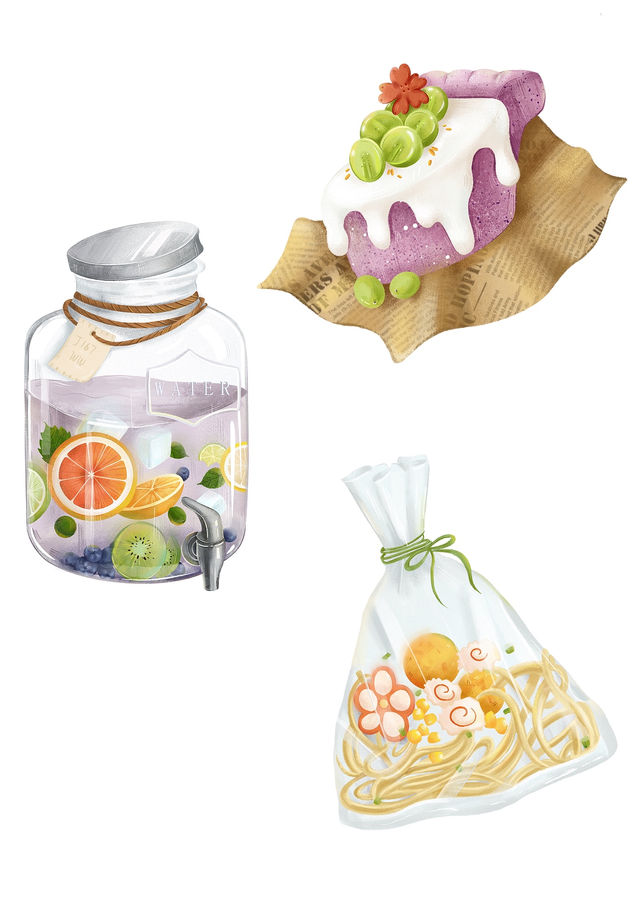 原创 儿插食物刻画 插画日常练习（图ZMjY1MzU2MTgw） - 儿童插画 - 站酷设计师missdaibao原创素材 - 站酷ZCOOL