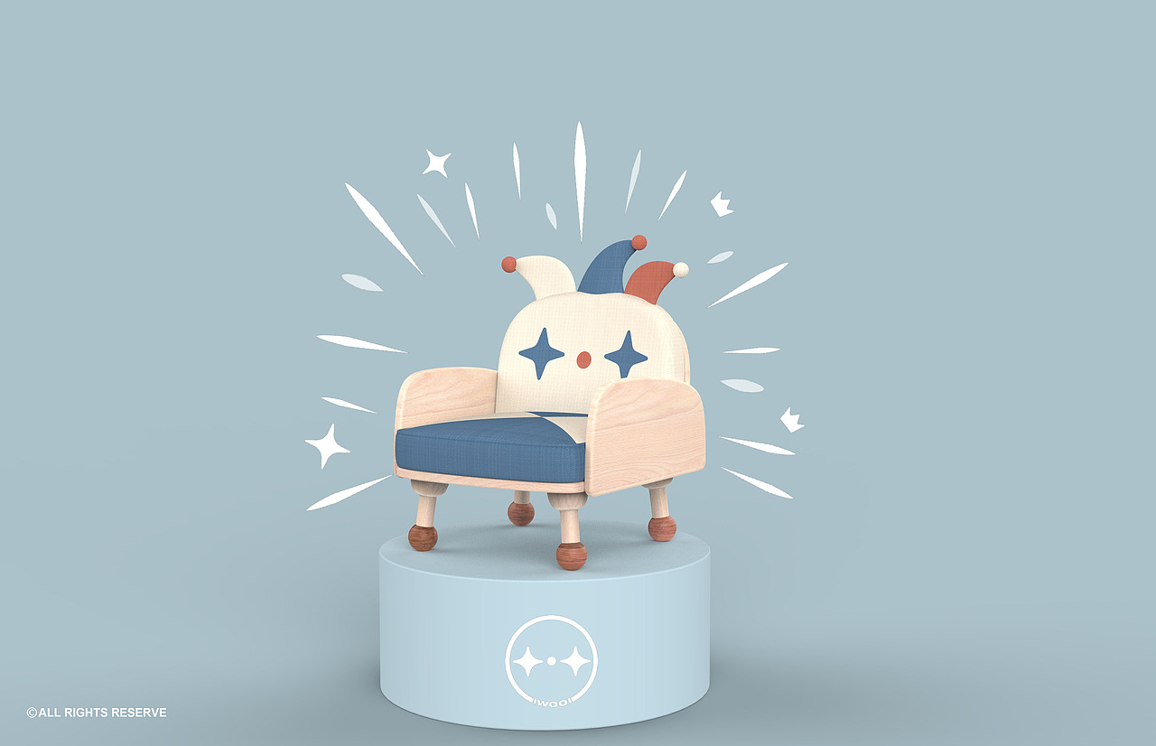 iwooi no.1 CLOWN SOFA小丑沙发 儿童家具 创意家具