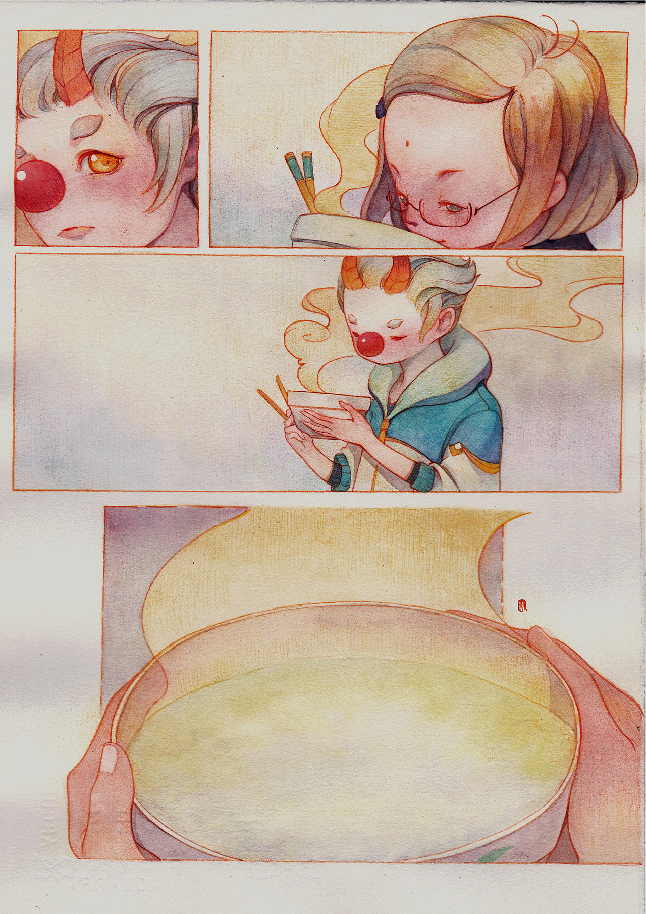 毕设故事《知恩》（图ZMTE2MjY2ODky） - 中/长篇漫画 - 站酷设计师小盐疤原创素材 - 站酷ZCOOL