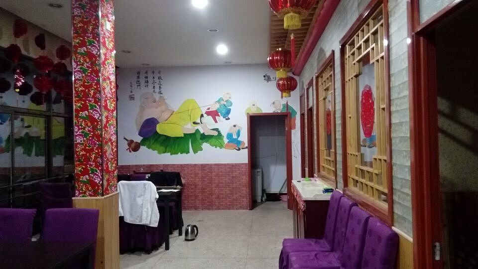 太原大花布烤肉餐厅墙绘