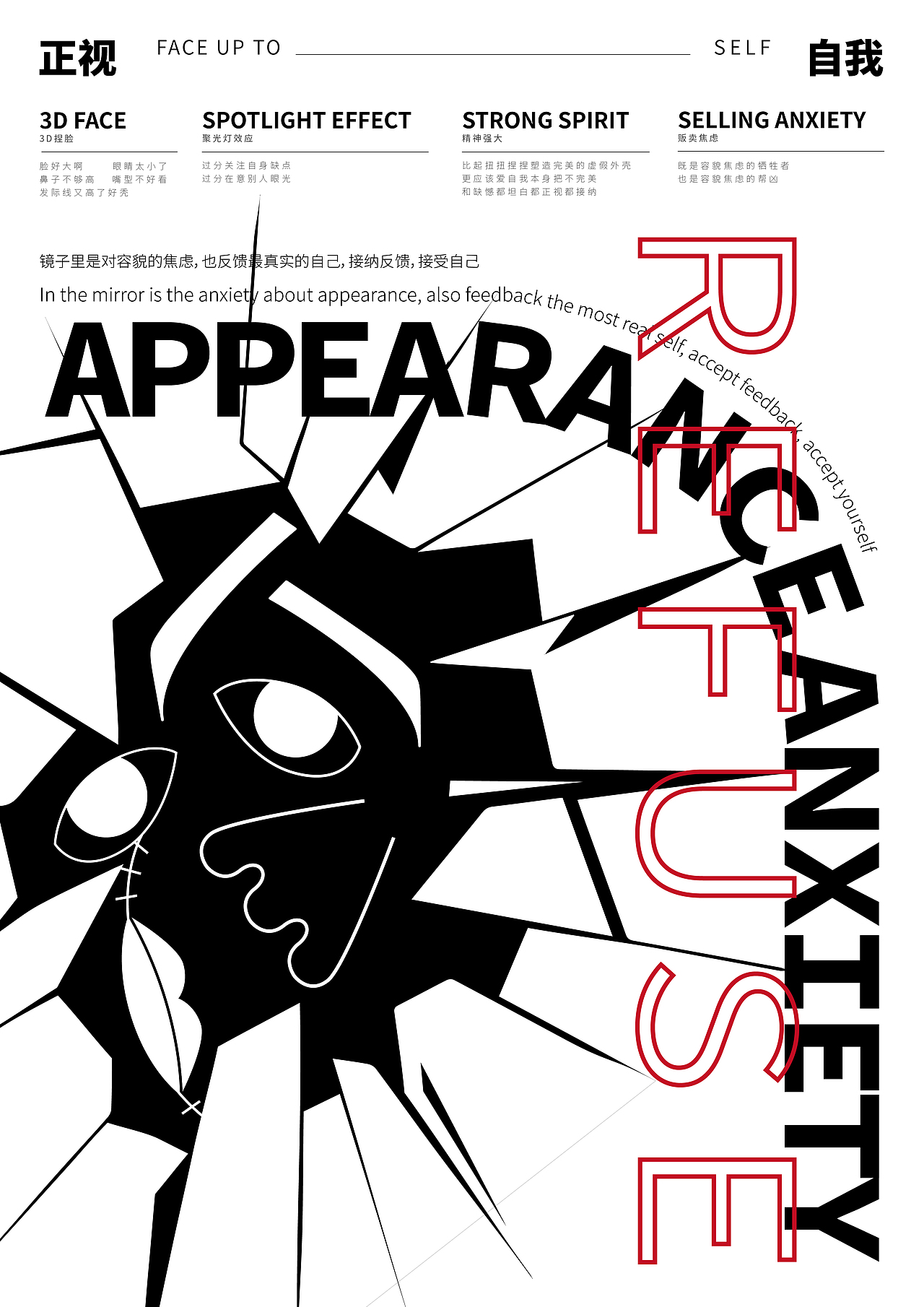 拒绝容貌焦虑|平面|海报|团饭嗨 - 原创作品 - 站酷 (zcool)