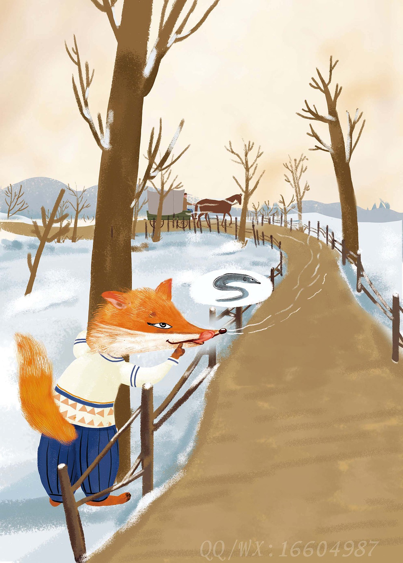 列那狐的故事内页插画