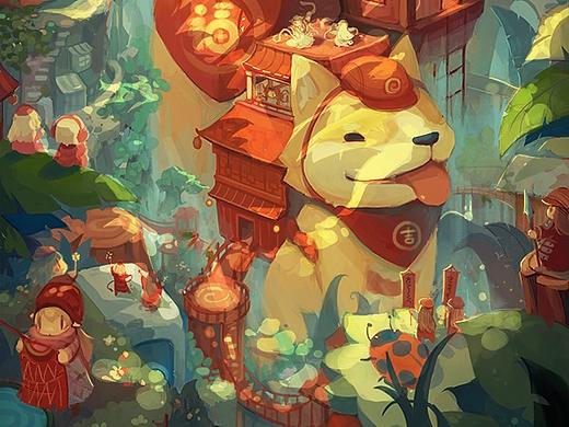 新年贺图 戊戌狗年