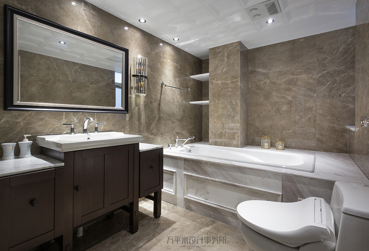 For You-现代美式轻奢实景-126平4房改3房（图ZMTM5MjY4NzIw） - 家装设计 - 站酷设计师方平米设计原创素材 - 站酷ZCOOL