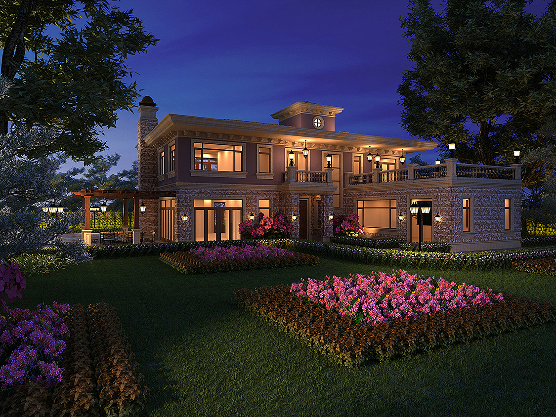 成都别墅装修欧式简约独栋别墅