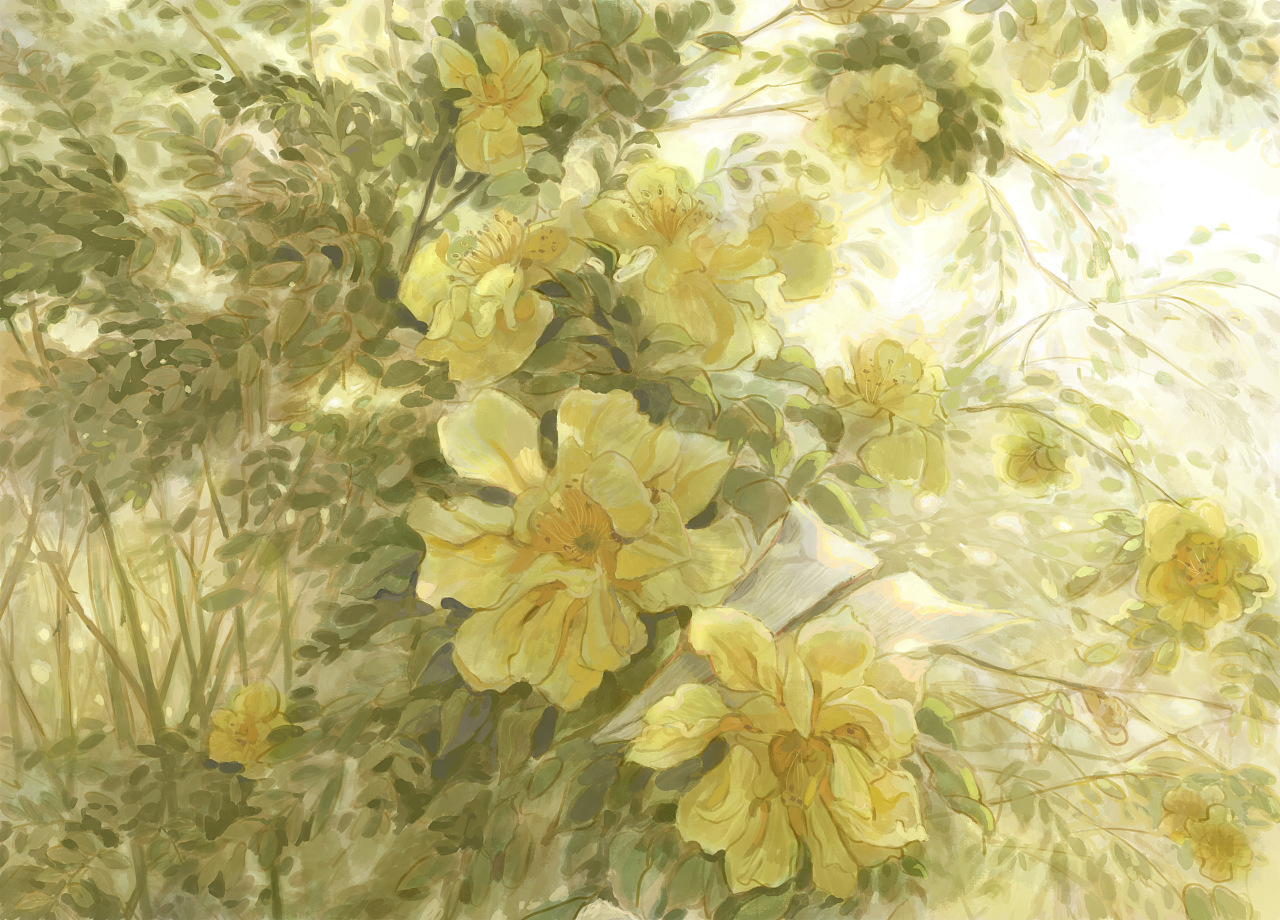 花丛|插画|创作习作|huixd - 原创作品 - 站酷 (zcool)