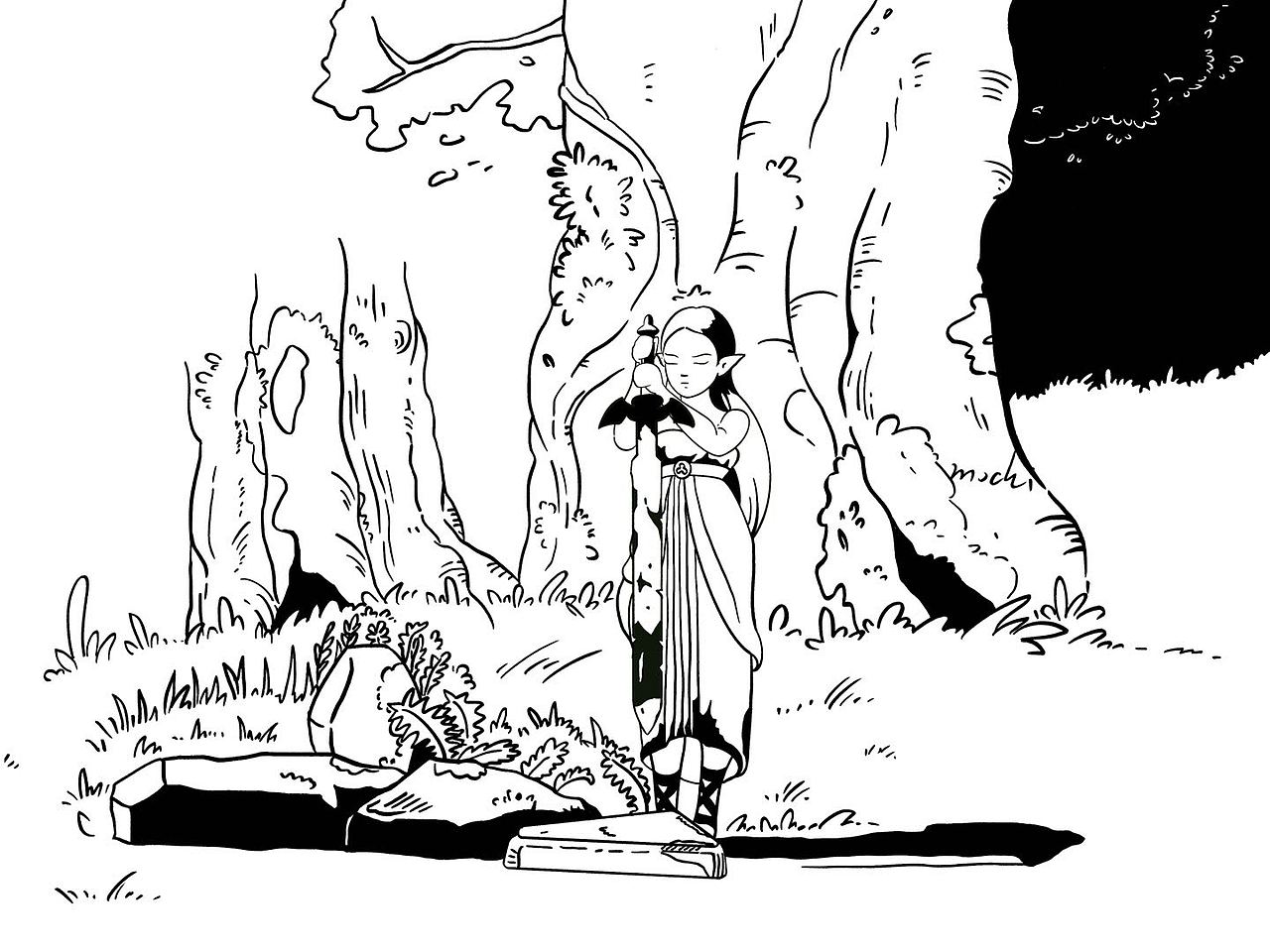 塞尔达传说：旷野之息同人绘画（图ZMzIzMDE1ODEy） - 创作习作 - 站酷设计师AEND原创素材 - 站酷ZCOOL