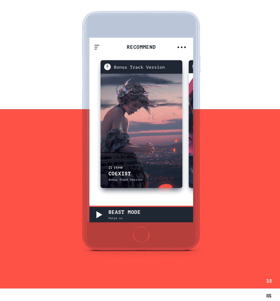 Electronic music 3.0(图ZNjY0NjEzMDA=) - APP界面 - 站酷设计师东篱CC原创素材 - 站酷ZCOOL