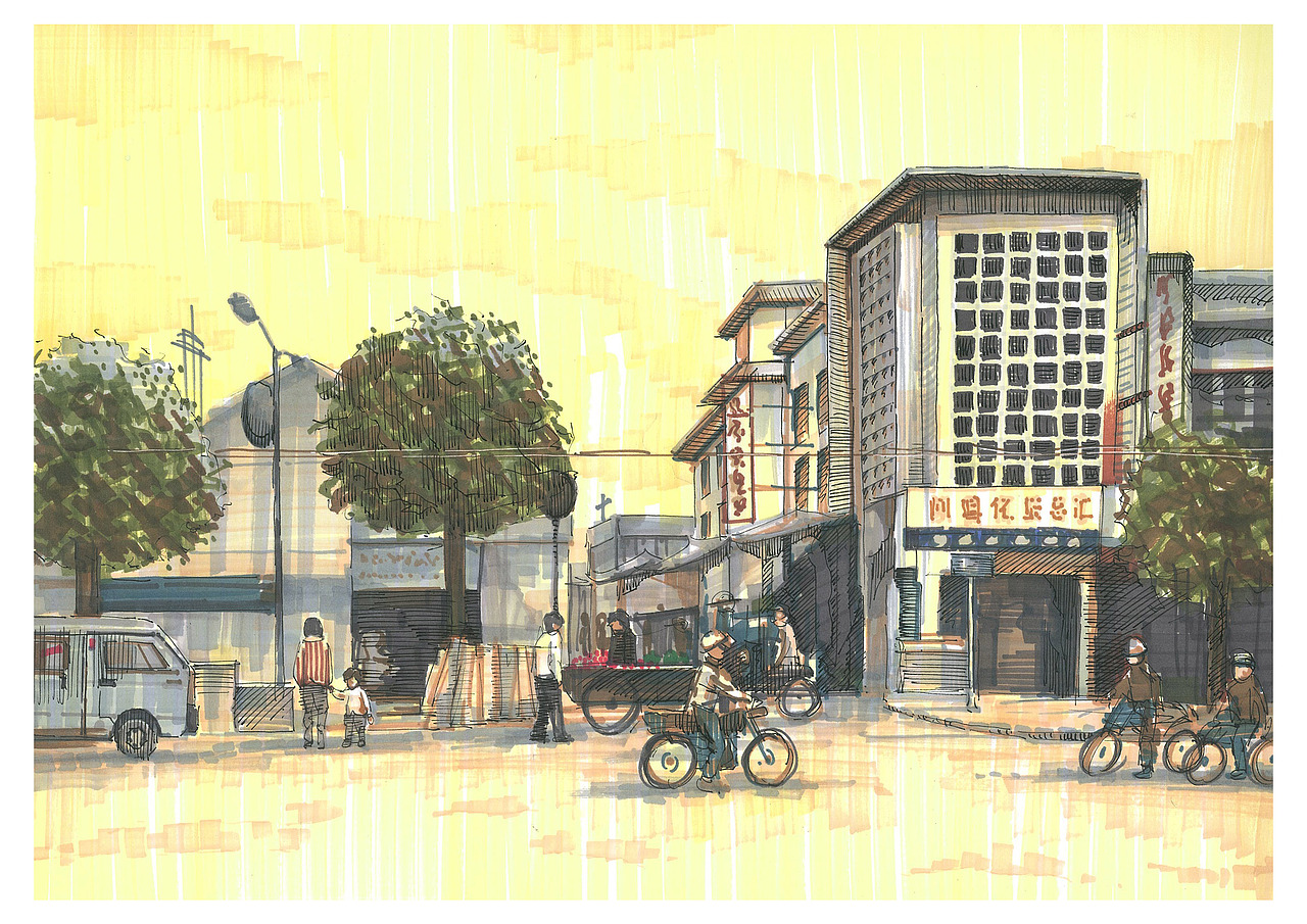 插画 老池州系列