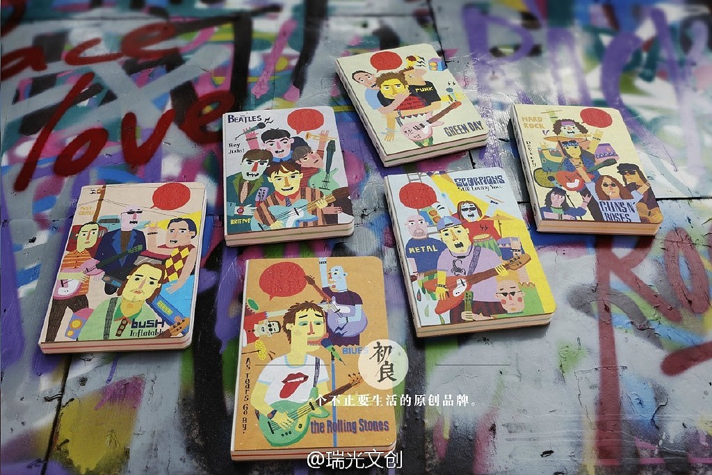 《我爱摇滚》涂鸦本 瑞光初良×大凤（图ZMjEyMzc0ODg=） - 商业插画 - 站酷设计师大凤在杭州原创素材 - 站酷ZCOOL
