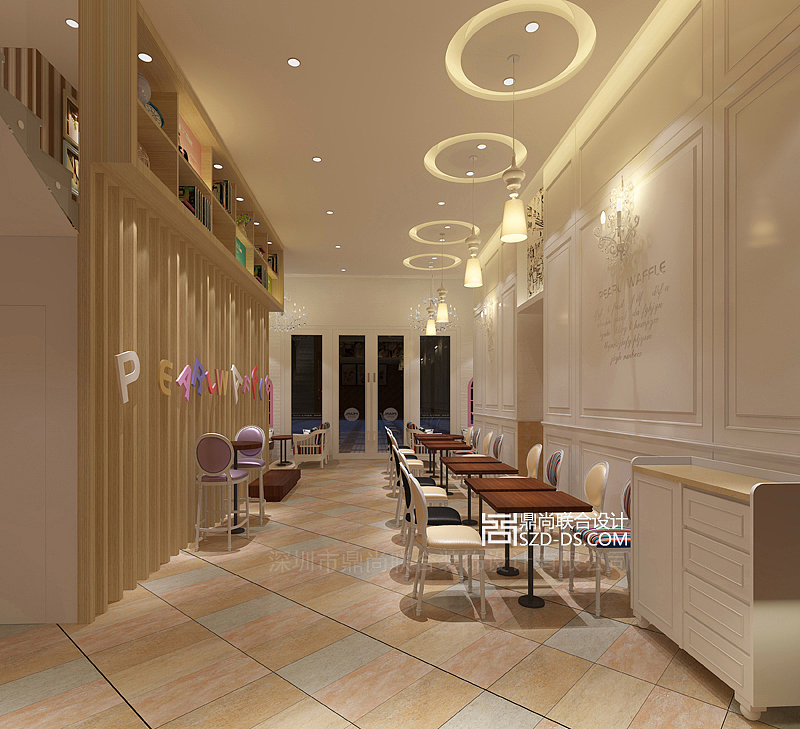 深圳鼎尚联合餐饮设计|玻尔松饼现代简欧风格设计