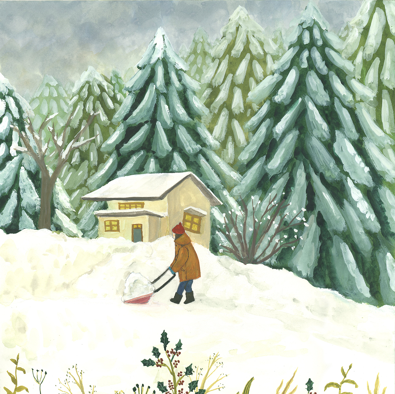 小森林系列插画（图ZMzc2NDQ2ODQ4） - 艺术插画 - 站酷设计师潤子原创素材 - 站酷ZCOOL