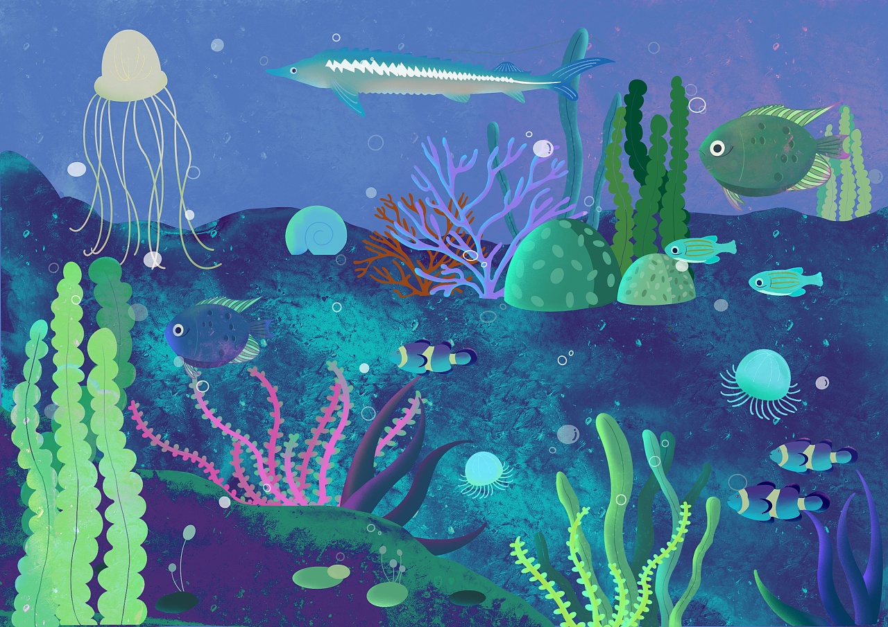 海底世界课文插图图片