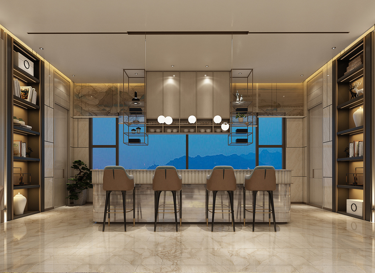 玖壹设计-现代轻奢销售中心