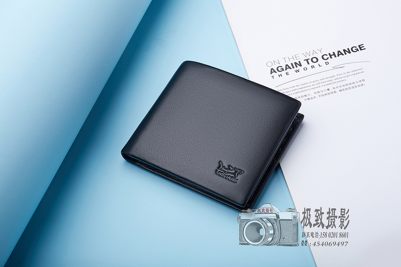 唯品天猫京东男钱包拍摄样张