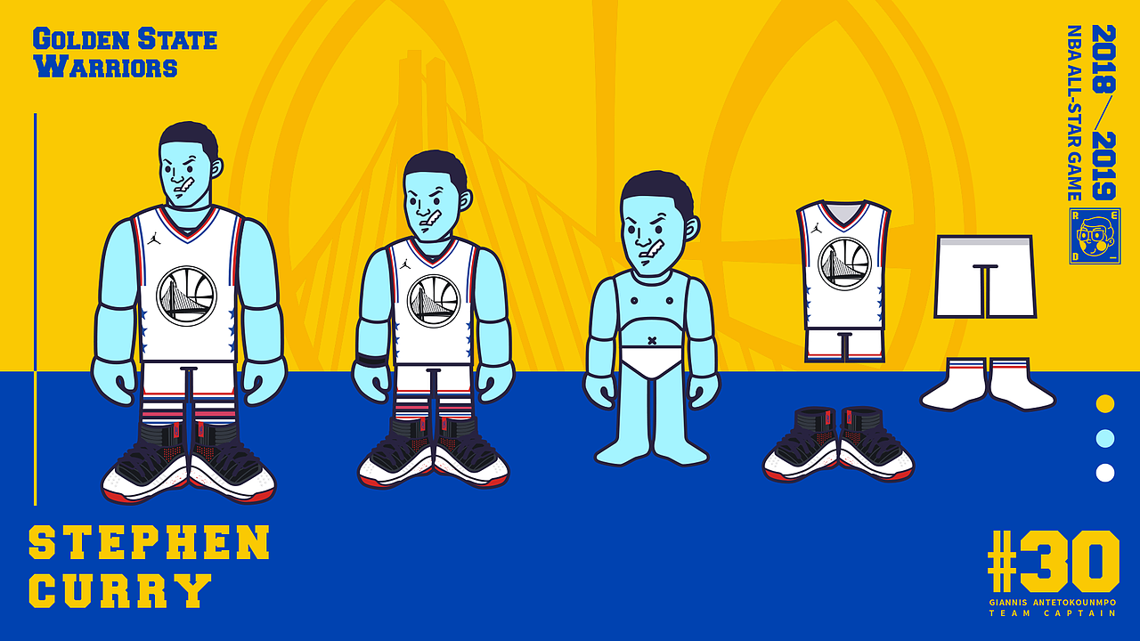 NBA ALL-STAR GAME 2019 大集合（图ZMTUxMjYyNjcy） - 创作习作 - 站酷设计师洪猙獰_原创素材 - 站酷ZCOOL