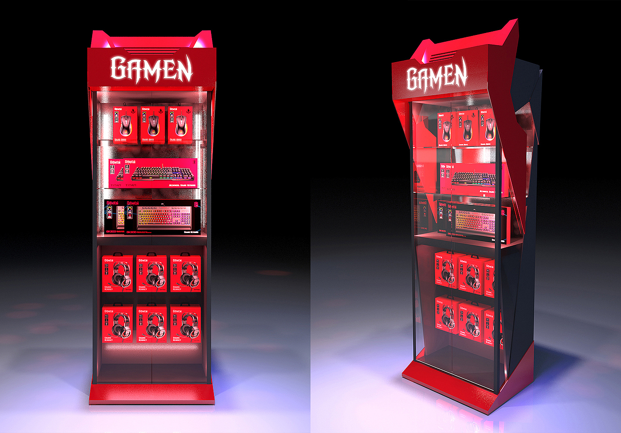 GAMEN展柜概念方案（图ZMjM0NTQxMjE2） - 展陈设计 - 站酷设计师leodmy原创素材 - 站酷ZCOOL