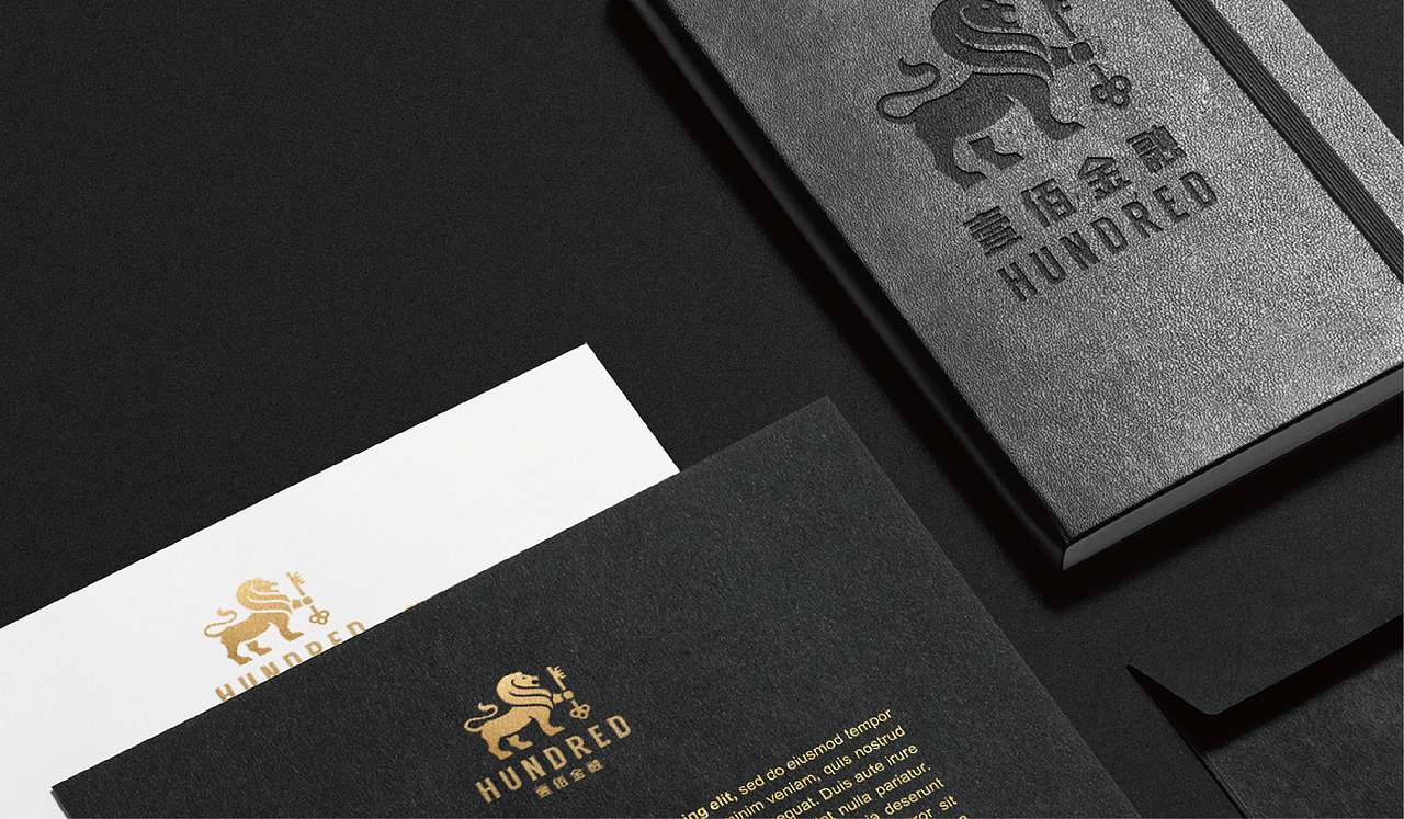 壹佰金融Logo设计