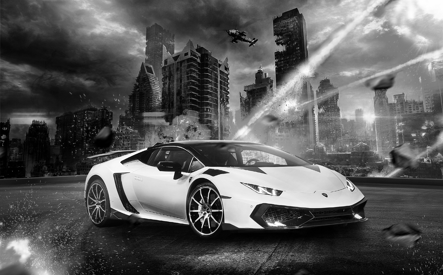 合成练习-汽车场景一