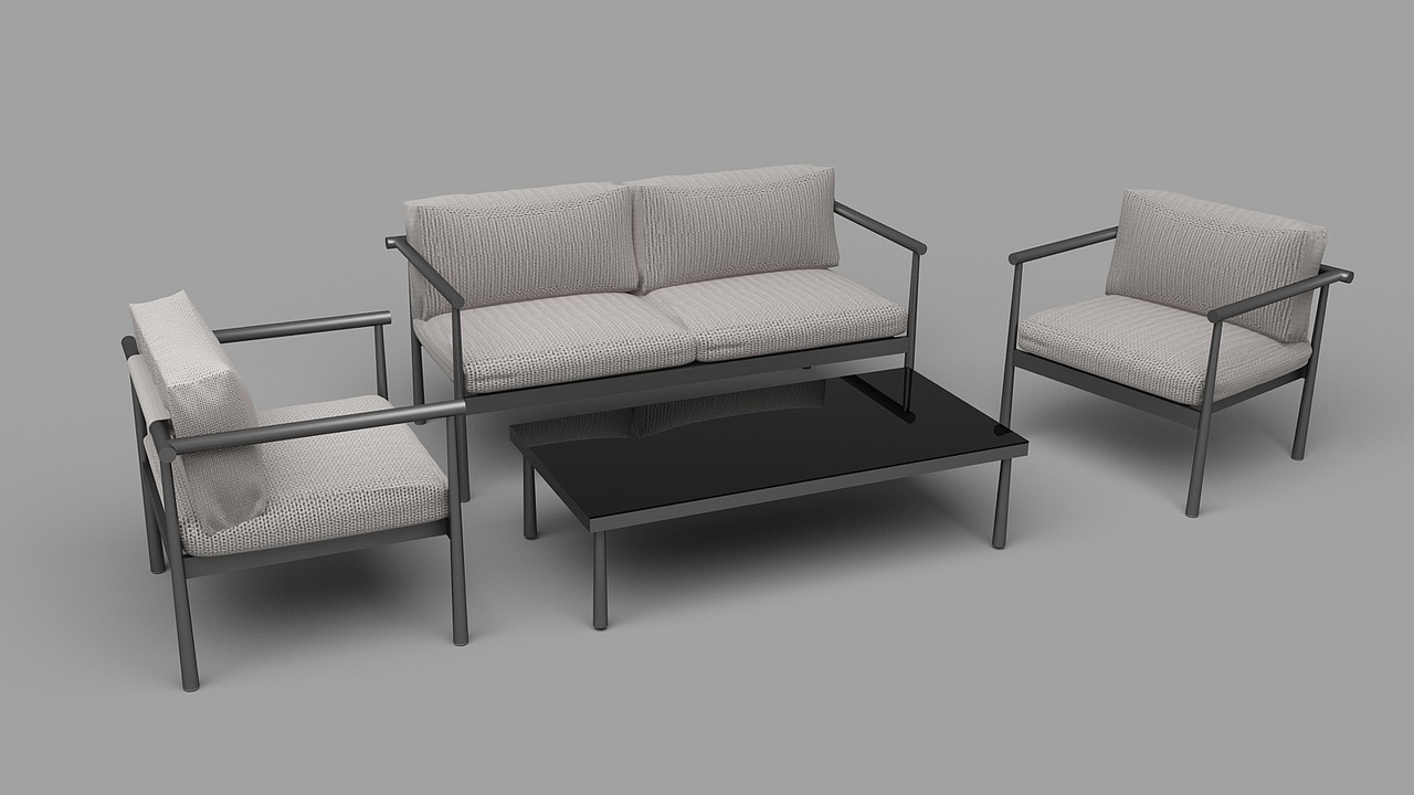 锥管全铝户外沙发（图ZMTE5MTg4MzE2） - 生活用品 - 站酷设计师别家的设计师CAL原创素材 - 站酷ZCOOL