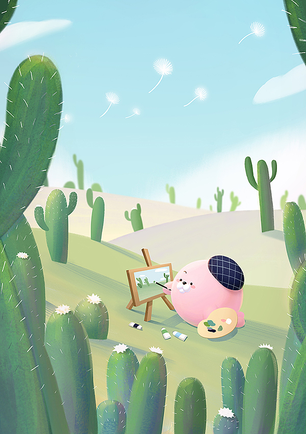 比心海豹联名款面膜预告插画（图ZMTM0NjA2NDI4） - 商业插画 - 站酷设计师MTfamily原创素材 - 站酷ZCOOL